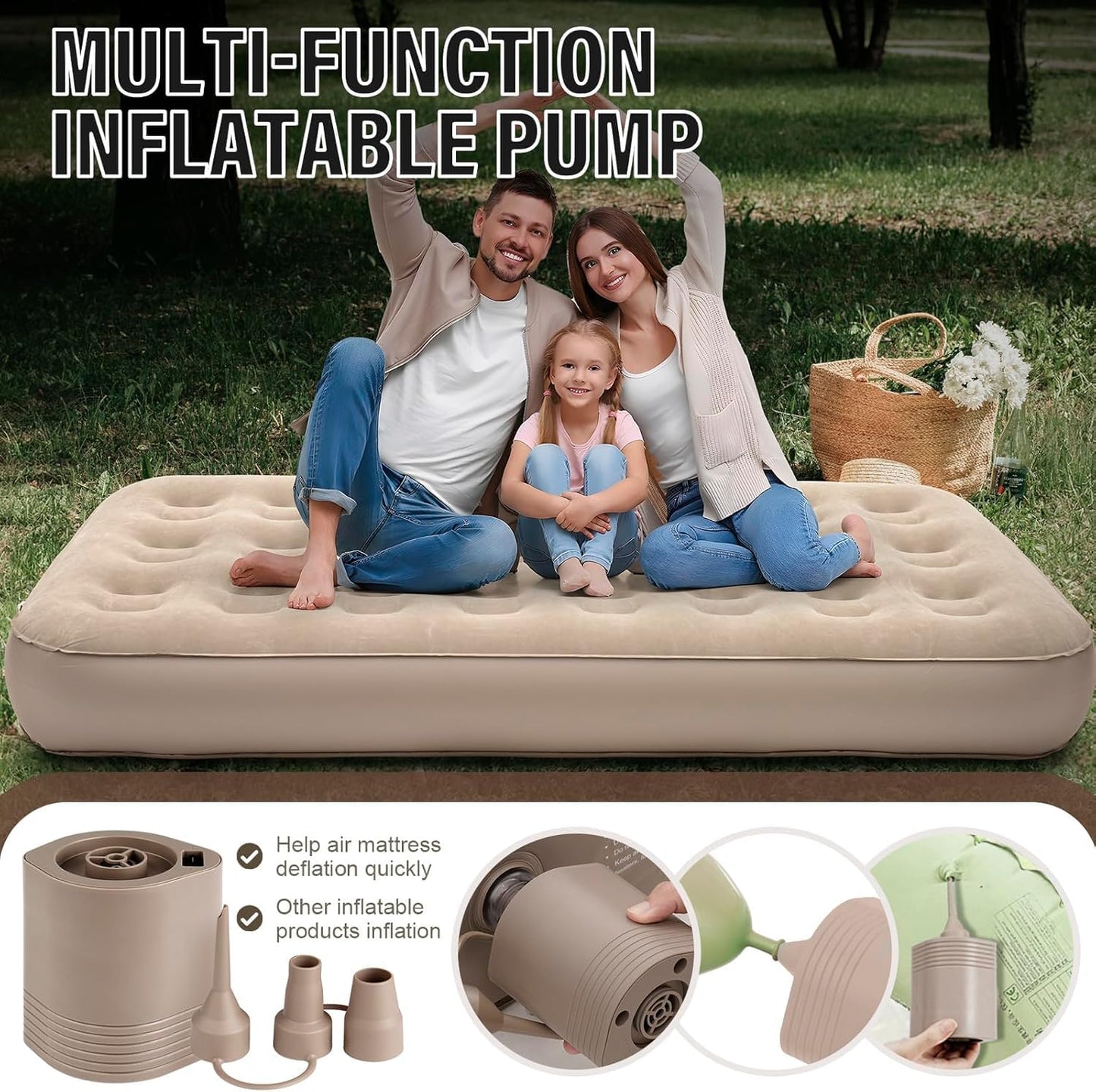 One Click Automatic Inflatable Mattress